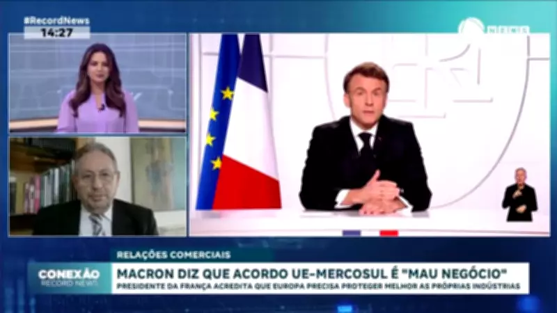 Macron critica acordo UE-Mercosul e defende mecanismo europeu para desafiar dólar