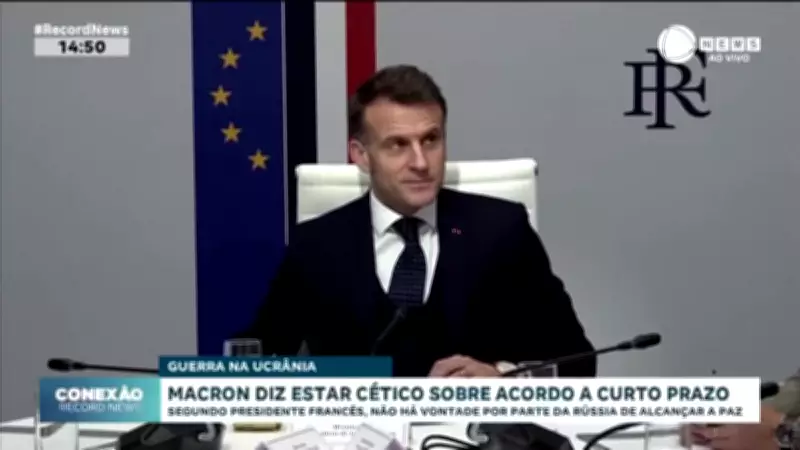 Macron expressa ceticismo sobre acordo de paz imediato entre Ucrânia e Rússia