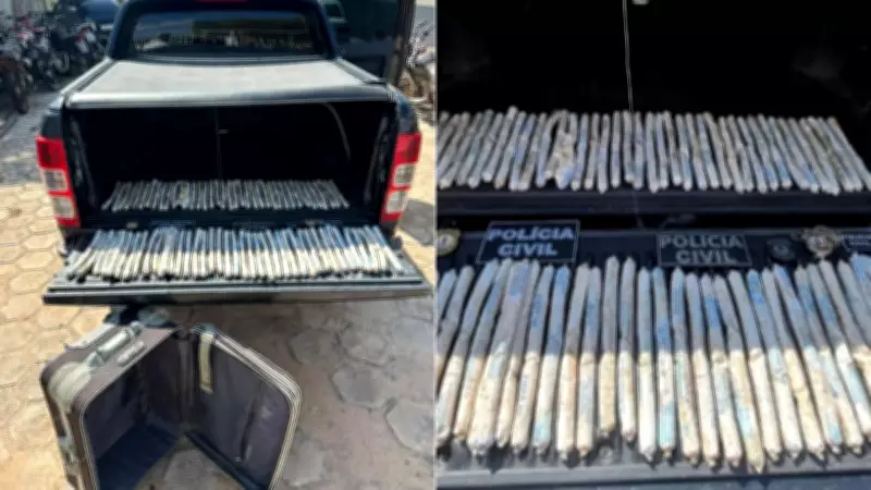Mala com 78 bananas de dinamite e granada é achada abandonada em rodovia do Maranhão