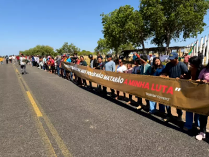 Manifestação indígena em Roraima cobra justiça por morte de líder Gabriel Ferreira Rodrigues