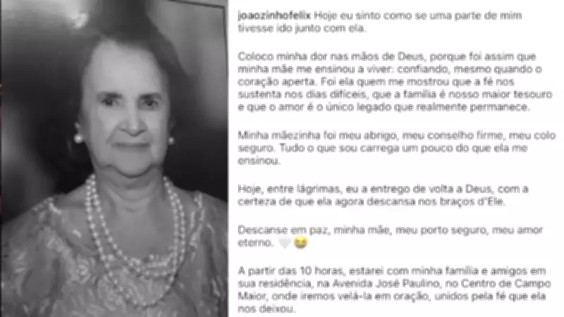 Mãe do prefeito de Campo Maior, Mariana Andrade, morre aos 94 anos após complicações de queda