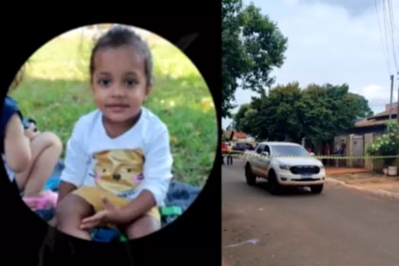 Menina de 2 anos morre atropelada em Deodápolis (MS) após seguir cachorro da família