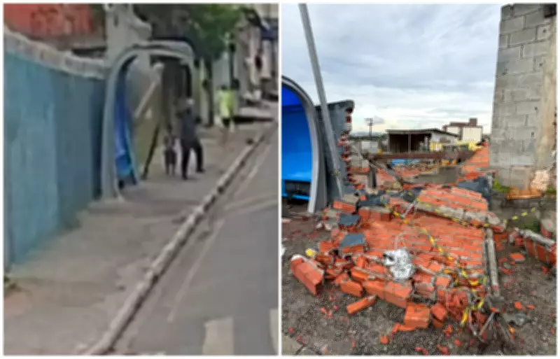 Menino de 4 anos morre após muro desabar em Itapevi; proprietário de fábrica é preso