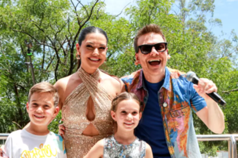 Michel Teló e família brilham no Sertanejinho do Telo em São Paulo