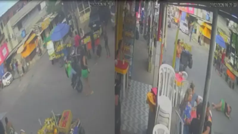 Motociclista empina moto, perde controle e atropela duas mulheres em Jaboatão dos Guararapes