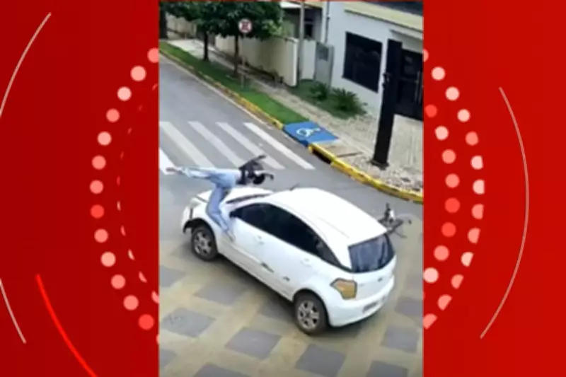 Motociclista sofre fratura após ser arremessada por carro em contramão em Sorriso, MT