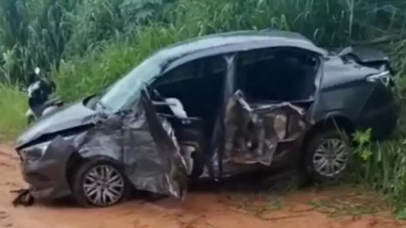 Motorista de 94 anos tenta cruzar rodovia, é atingido por caminhão e capota em Nhandeara