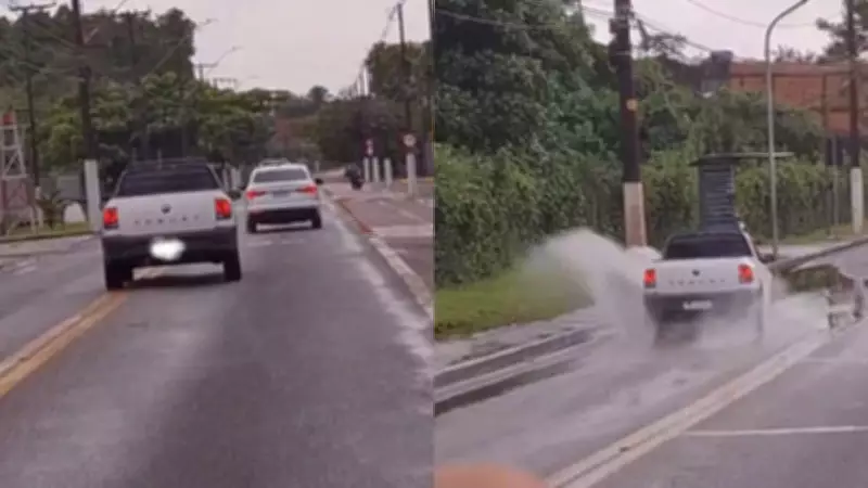 Motorista flagrado em manobras perigosas na Arthur Bernardes em Belém coloca vidas em risco