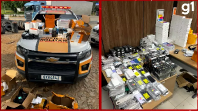 Motorista preso com 764 eletrônicos sem nota fiscal na BR-116 em Minas Gerais