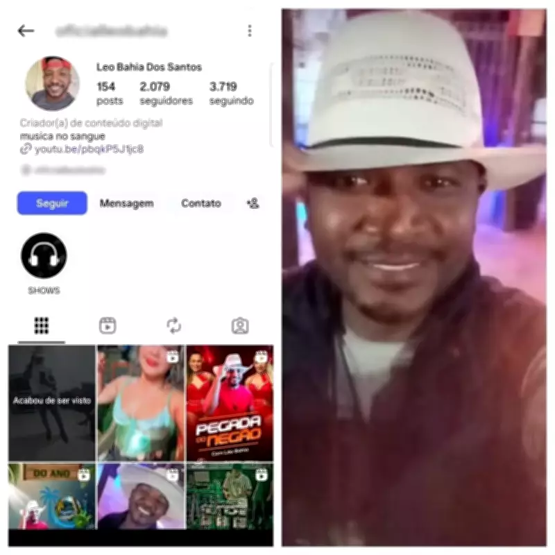 Mulher acusa cantor Leo Bahia de agressão e cárcere privado em Ribeirão das Neves