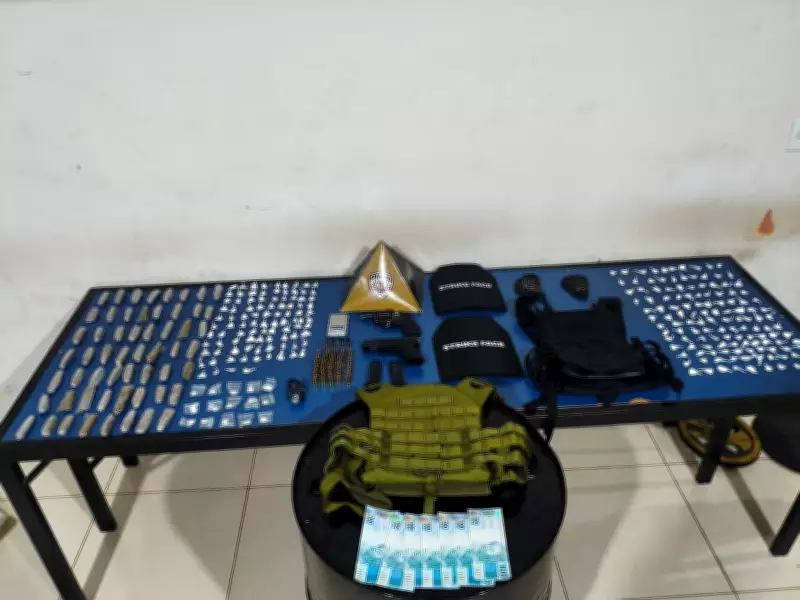 Mulher é presa após PM apreender drogas, armas e coletes balísticos em Montes Claros