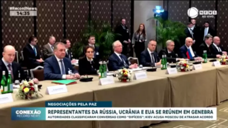 Negociações de paz entre Rússia, Ucrânia e EUA em Genebra são classificadas como difíceis
