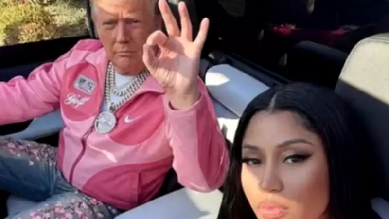 Nicki Minaj homenageia Donald Trump com foto de IA no Dia do Presidente nos EUA