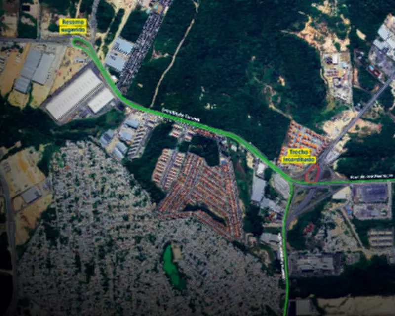 Obras no viaduto Lydia da Eira Corrêa alteram trânsito no Rapidão Rodoanel de Manaus neste fim de semana