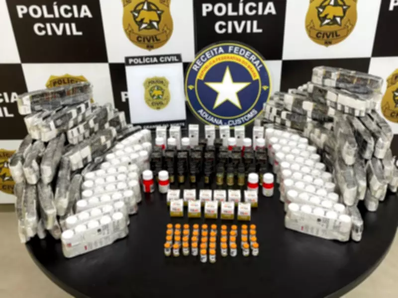 Operação apreende R$ 480 mil em anabolizantes e medicamentos irregulares no RN