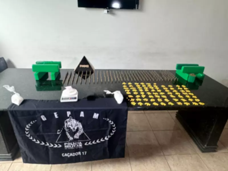 Operação da PM apreende drogas e munições escondidas em casa em Governador Valadares