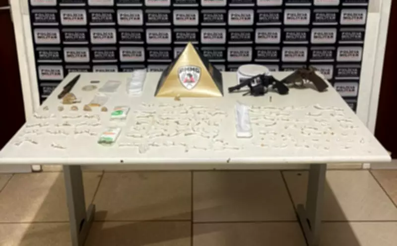 Operação da PM em Várzea da Palma prende suspeitos por tráfico e furto de moto