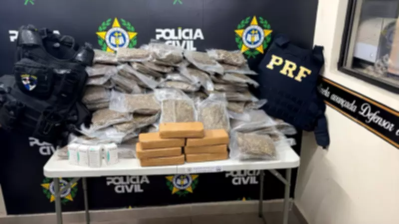 Operação da PRF na Via Dutra prende quatro suspeitos de tráfico de drogas em Barra Mansa