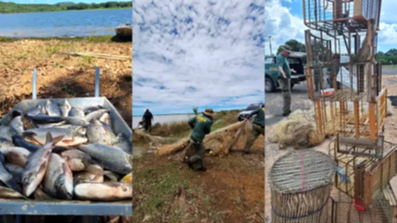 Operação Piracema I apreende redes e peixes no Piauí durante defeso da pesca