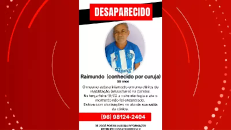 Paciente de 59 anos foge de clínica de reabilitação em Macapá após surto alcoólico