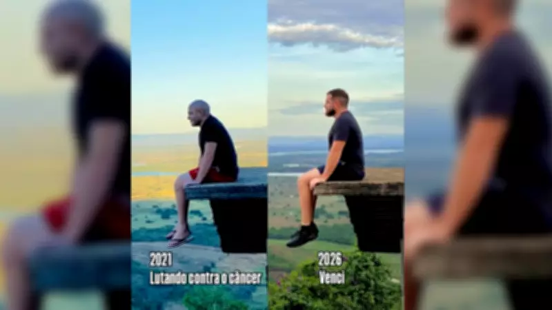 Padre cearense viraliza com foto de antes e depois da cura do câncer e inspira milhares