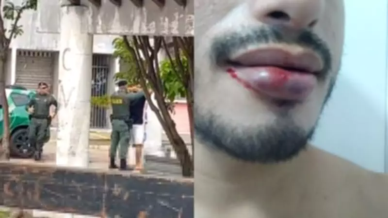 Pai é agredido por policiais após deixar filhos na escola em Fortaleza; PM promete apurar