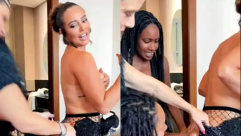 Paolla Oliveira enfrenta perrengues no Carnaval 2026: body que não fecha e meia-calça presa