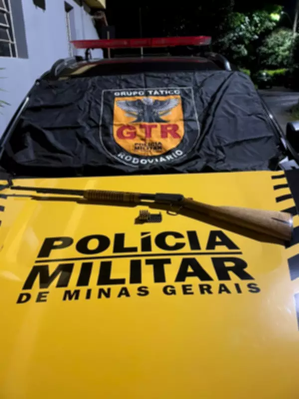 Passageiro de ônibus é preso com rifle e munições em abordagem da PM na BR-135