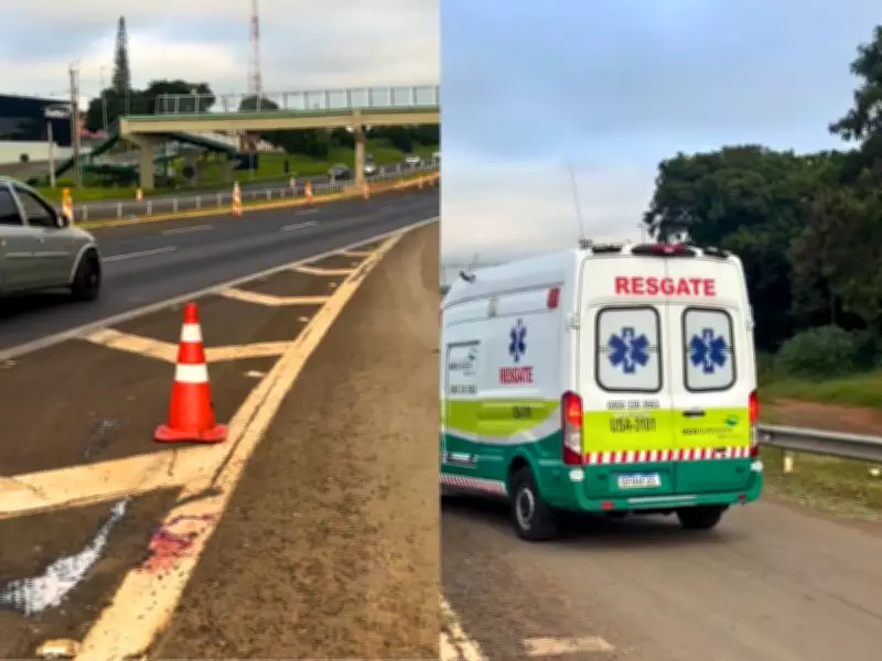 Pedestre em estado grave após ser atropelado por ciclista na SP-310 em São Carlos