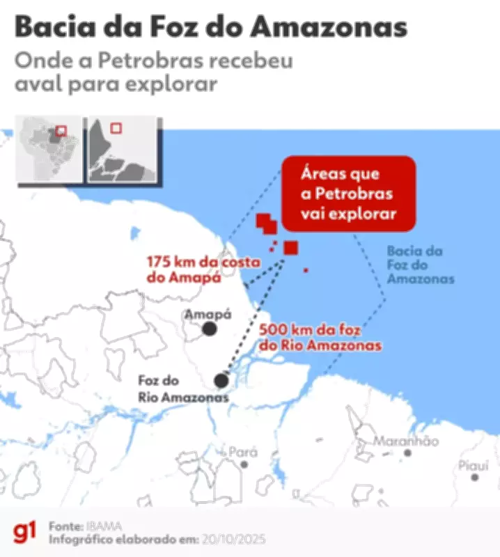 Petrobras interrompe perfuração na Foz do Amazonas após alerta do MPF sobre riscos ambientais