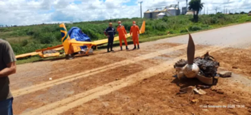 Piloto de avião agrícola morre em queda de aeronave em Primavera do Leste, Mato Grosso