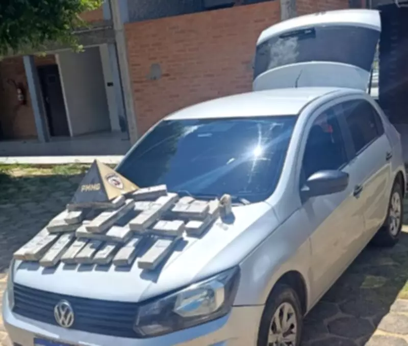 Polícia apreende 30 quilos de maconha e prende motorista de aplicativo em Januária