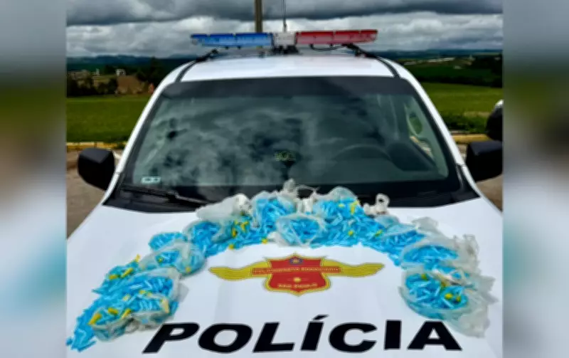 Polícia apreende mais de 2 kg de cocaína em táxi na SP-258 em Buri