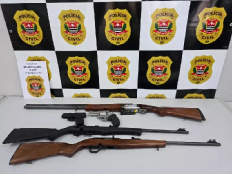 Polícia apreende seis armas em casa de suspeito de violência doméstica em Cerquilho