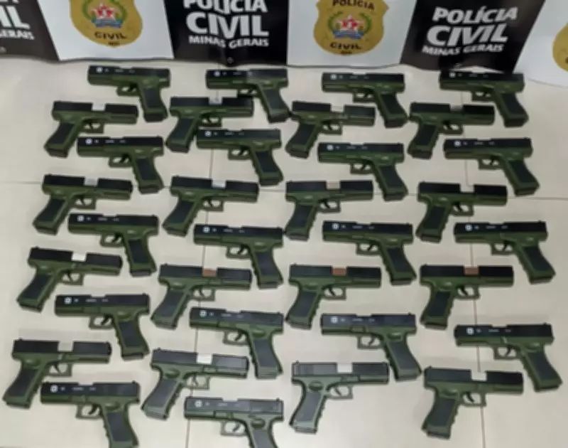 Polícia Civil apreende 34 simulacros de arma em Monte Azul, no Norte de Minas Gerais