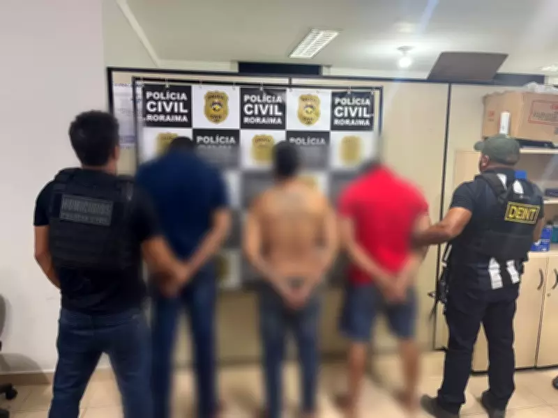Polícia Civil de Roraima prende três suspeitos de triplo homicídio em Boa Vista