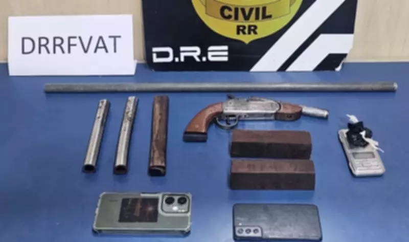 Polícia Civil fecha fábrica clandestina de armas artesanais e apreende drogas em Boa Vista