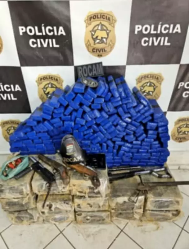 Polícia Militar apreende 300 quilos de maconha e armas caseiras em Mossoró