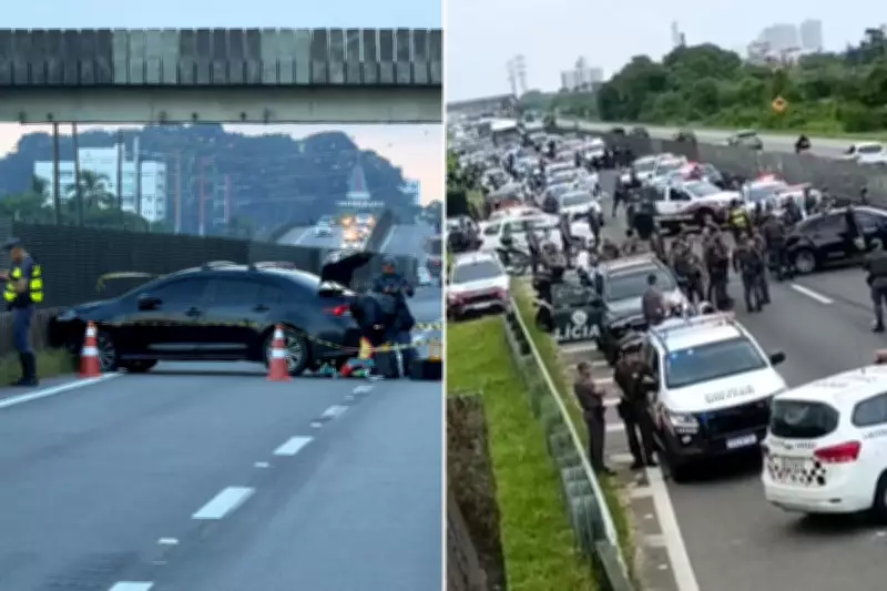 Policial da reserva é baleado por colegas após disparos em casa e perseguição em rodovia de SP