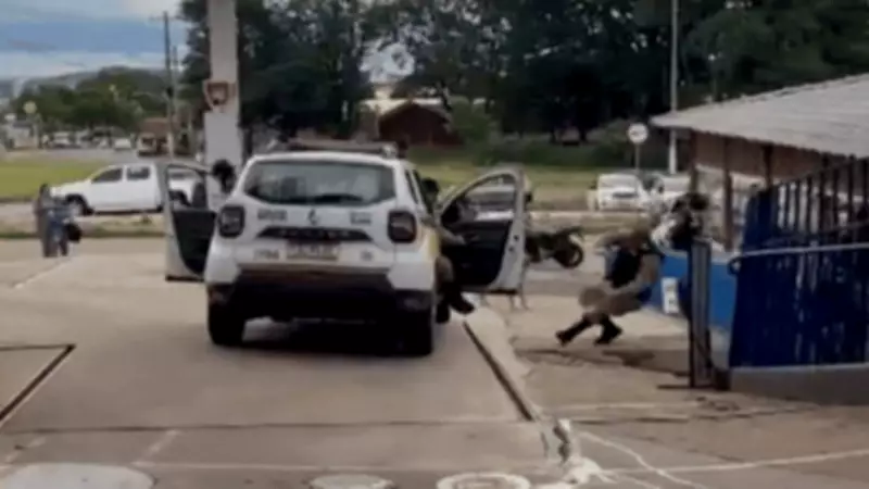 Policial militar é ferido por porta de viatura durante perseguição a suspeito em Patrocínio