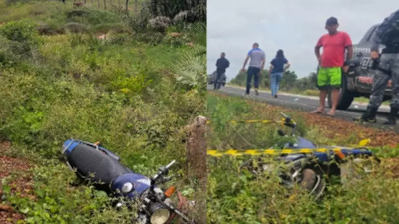 Porteiro de hospital morre em acidente de moto na PI-215, no Piauí