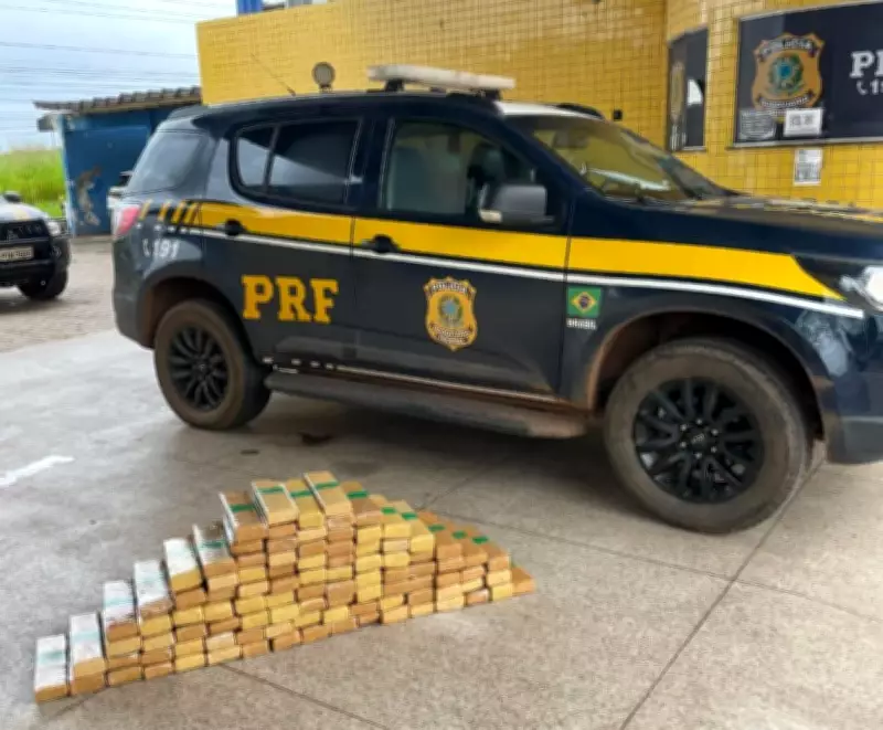 PRF apreende mais de 100 quilos de maconha em fuga na BR-010 em Imperatriz