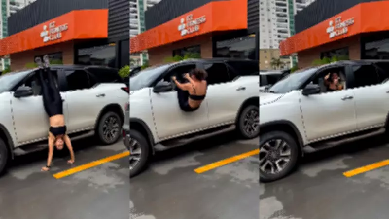 Primeira-dama de Imperatriz viraliza ao entrar em carro com acrobacia inusitada