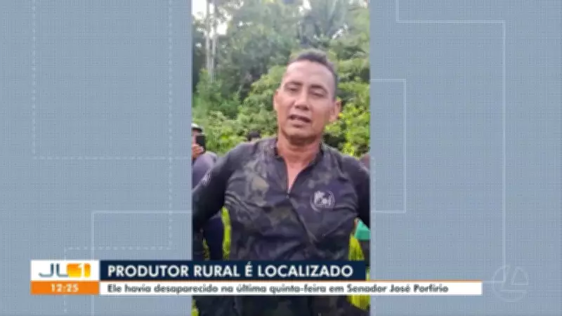 Produtor Rural Desaparecido na Mata é Encontrado São e Salvo no Sudoeste do Pará