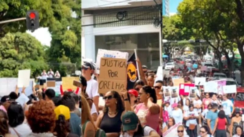 Protestos em Belém pedem justiça por morte de cão Orelha e assassinato de corretora