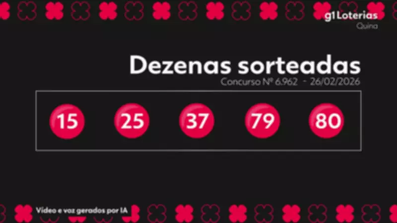 Resultado da Quina: Concurso 6962 não teve ganhador e prêmio acumula em R$ 2,7 milhões