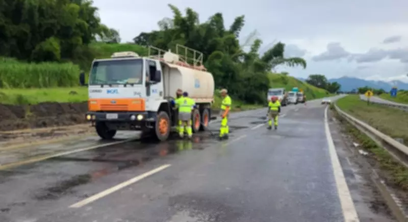 Rodovia Floriano Rodrigues Pinheiro é liberada após mais de 40 horas de interdição em Taubaté