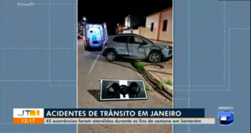 Santarém registra 45 acidentes em fins de semana de janeiro de 2026, com 1 morte e 60 feridos