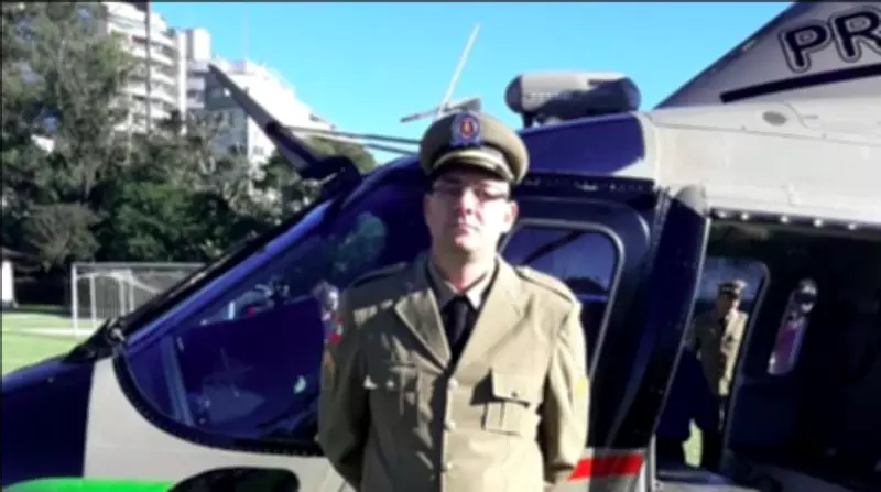 Sargento da PM morre atingido por árvore em Corupá, SC