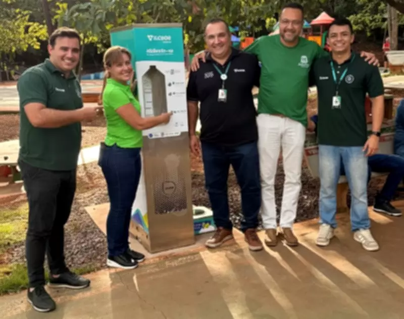 Sicoob Credisul e Prefeitura inauguram estação de hidratação no Parque Berneck em Várzea Grande